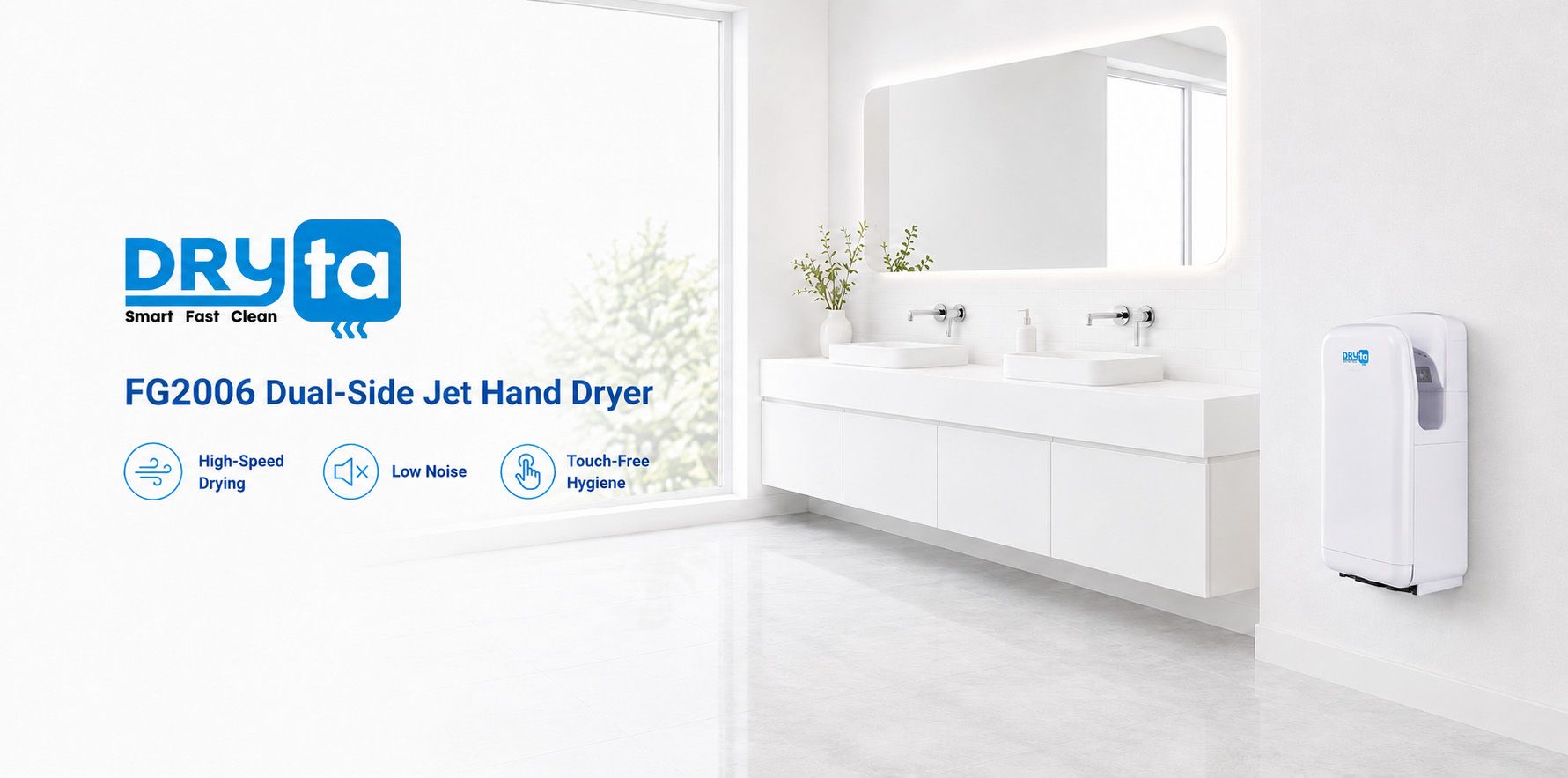 fg2006 dual side jet hand dryer